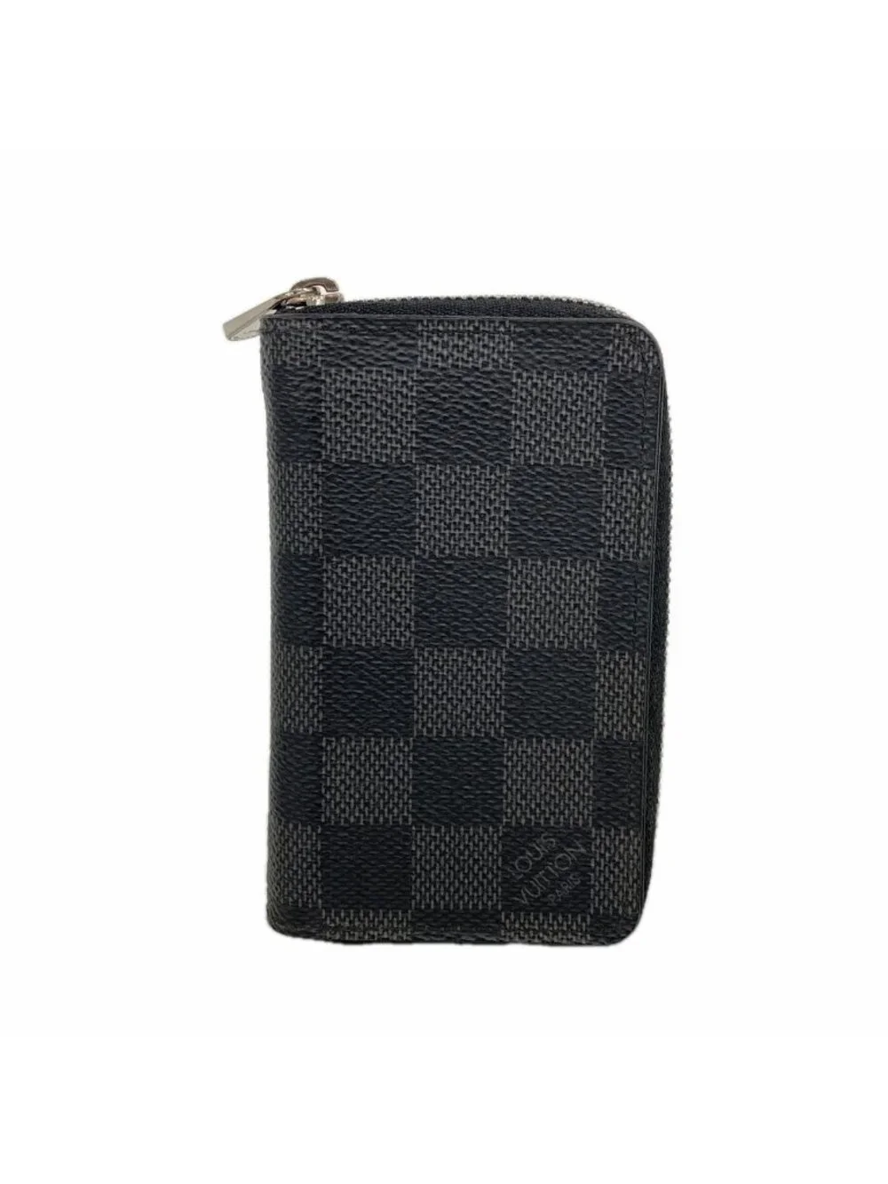 Louis Vuitton Damier Graphite Zippy Coin Purse Black
